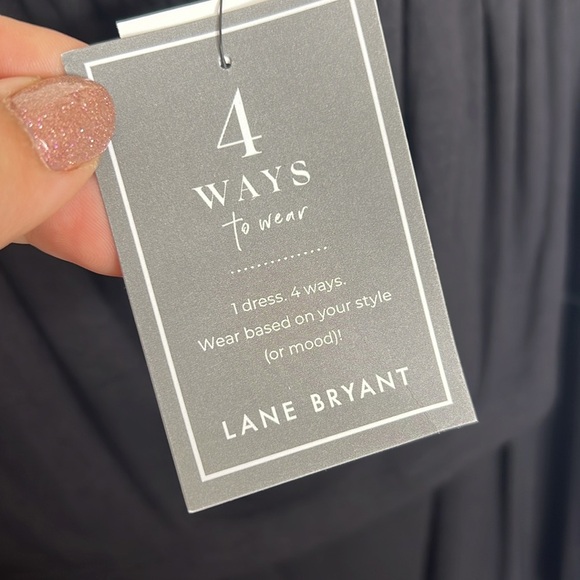 NWT Lane Bryant Black Convertible A-line Dress - Picture 8 of 16